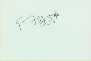 Frank Zappa Signed Authentic Autographed 4x6 Green Index Card Psa/dna Ae29611