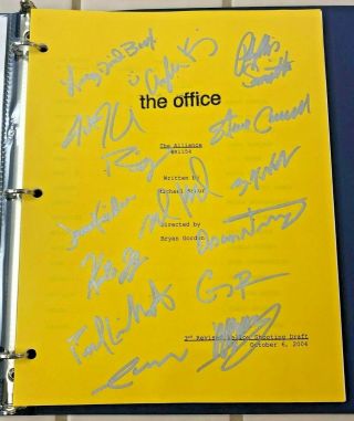 The Office Signed Script Steve Carell Rainn Wilson John Krasinsky Jenna Fischer