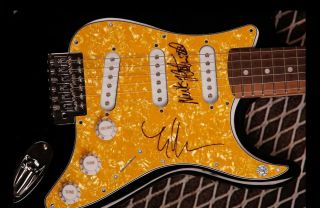 Gfa Fleetwood Mac Lindsey Buckingham & Mick Signed Electric Guitar F2