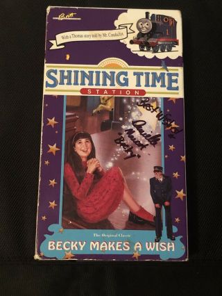 Danielle Marcot “becky” Shining Time Station Signed Auto Vhs Incredibly Rare
