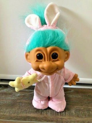 Vintage Russ Easter Bunny Troll Doll 8 Inches