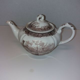 Vintage Villeroy & Boch Mettlach Burgenland Teapot Brown Saar