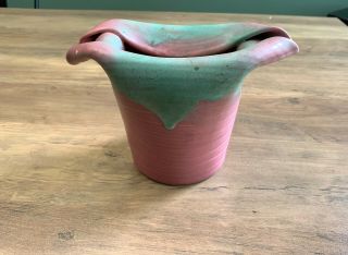 Muncie Pottery Folded Vase 432