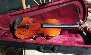 CMHOF Charlie Daniels Autographed Fiddle 2