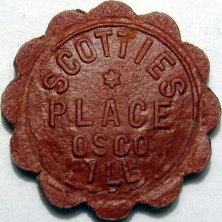 Osco Illinois Good For Token Scotties Place Not On Tc Rare Town