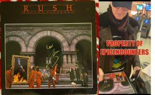 Rush Rock Icon Geddy Lee Signed Moving Pictures Record Album W/exact Proof &