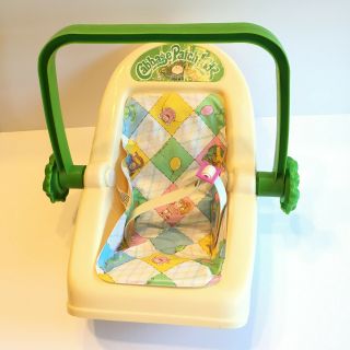 Vintage 1983 Coleco Cabbage Patch Kids 3 Position Rocking Baby Carrier Car Seat