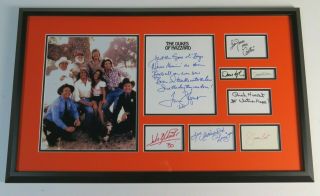 The Dukes Of Hazzard Signed Autograph 22x34 Display By All 8 Cast Members Jsa