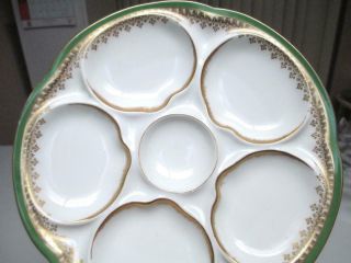 Antique Oyster Plate - - Theodore Haviland Limoges France - - 5 Wells
