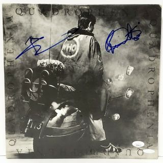 Pete Townshend & Roger Daltrey Signed Auto The Who " Quadrophenia " Album Lp Jsa