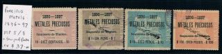 Mexico • 1896 - 7 • Metales Preciosos Revenues • Mp 5/8 (4)
