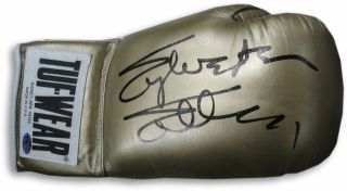 Sylvester Stallone Hand Signed Autographed Gold Tuf - Wear Boxing Glove Oa