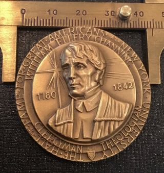 Medallic Arts Co.  William Ellery Channing Unitarian Preacher Coin Medal 2