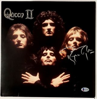 Roger Taylor Signed " Queen 2 " Album Lp Vinyl Beckett Bas H13895