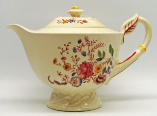 Vintage Vernon Kilns CHINTZ Floral Pattern China Teapot with Lid 2