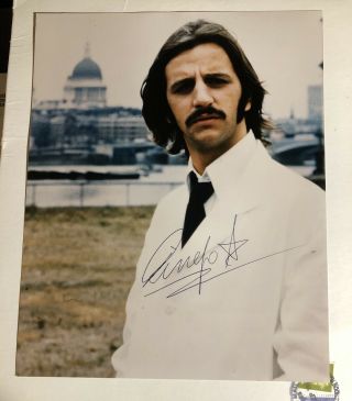 Ringo Starr Signed 8x10 Photo In Mailer Sent From London,  Beatles