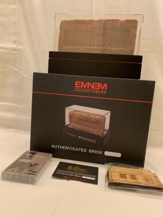 Eminem Marshall Mathers Brick Childhood Home /700 Signed Autograph (8 Mile)