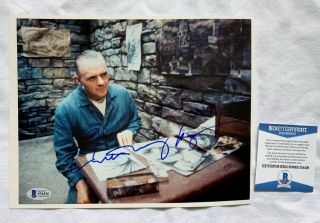 Anthony Hopkins Signed Autograph 8x10 Photo Silence Of The Lambs Beckett Bas