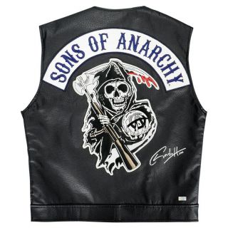 Charlie Hunnam Autographed Sons Of Anarchy Jax Teller Licensed Samcro Vest