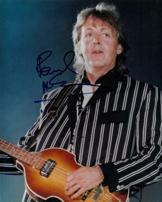 Paul Mccartney Signed Beatles Authentic Autographed 8x10 Photo Beckett A54985