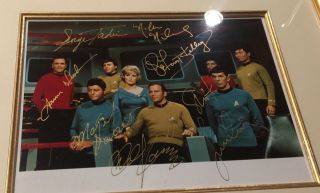 Star Trek Signed Photograph With Certificate Of Authenticity - 8x10