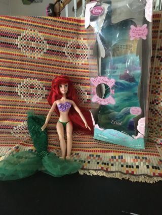 Disney Store Princess Ariel The Little Mermaid Singing Doll Mistake 2 Left Feet
