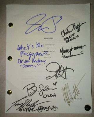 Halloween 8x Cast Signed Script John Carpenter,  Jamie Lee Curtis,  Pj Soles