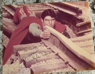 Superman Christopher Reeve 8x10 AUTOGRAPH PHOTO signed JSA 2