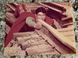 Superman Christopher Reeve 8x10 AUTOGRAPH PHOTO signed JSA 3
