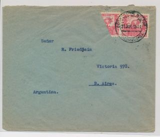 Lm47826 Bolivia 1944 To Argentina Cover With Good Cancels