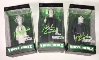 Mel Brooks Young Frankenstein Signed Set Of 3 Pop Vinyl Idolz Autograph Jsa