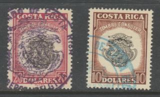 Costa Rica Revenue Fiscal Cinderella Stamp 7 - 24 -