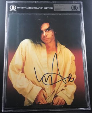 Michael Hutchence Inxs Sexy Signed Autographed 8x10 Photo Beckett Bas Very Rare