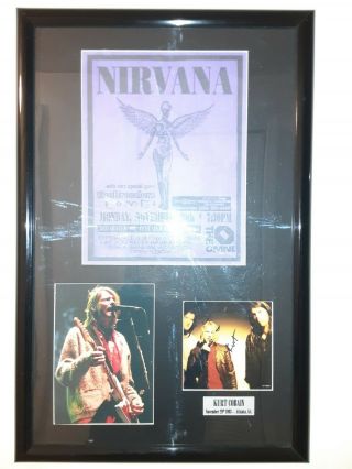 Kurt Cobain Nirvana Autograph Hand Signed in person,  Nov.  29.  1993 in Atlanta 3