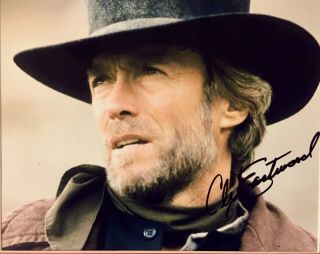 Pale Rider: Clint Eastwood Autographed 8x10 Publicity Photo.  Includes.