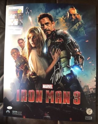 Stan Lee Signed Autographed Iron - Man 16x20 Photo Excelsior Hologram Jsa