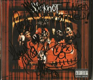 Slipknot Real Hand Signed Digipak Self Titled Cd By All 9 Rare