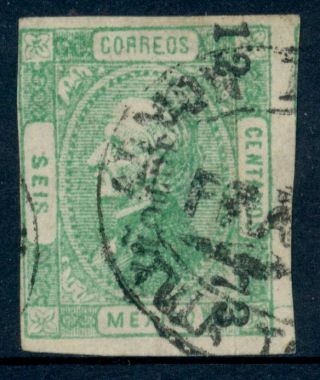 Bv13 Mexico 93 6ctv C Victoria 12 - 73 / Tula De Tamp Sz 1840 8pts Est $10 - 20