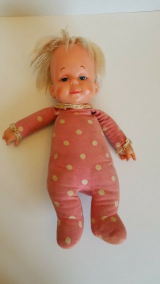 1964 Drowsy,  Vintage Mattel Polka Dot Drowsy Doll,  No Longer Speaking