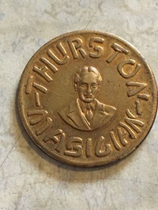1929 Thurston The Magician Good Luck Token Coin