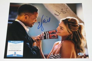 Will Smith & Margot Robbie Dual Signed 