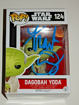 Frank Oz Signed Autographed Yoda Pop Funko Figure 124 Star Wars Empire Dagobah