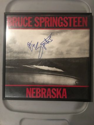 Bruce Springsteen Signed Autograph " Nebraska " Album Vinyl Record In Frame