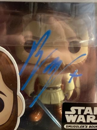 Ewan McGregor Signed Autographed Star Wars Obi - Wan Kenobi Funko Pop 214 2