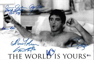 Scarface Cast Autographed 11x17 Movie Poster Photo Al Pacino - Beckett Bas 4
