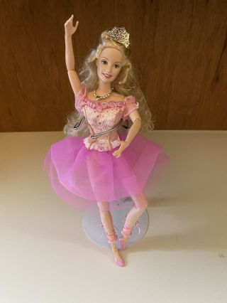 Barbie Sugar Plum Fairy Ballerina Fully Articulated Pink Dress With Crown