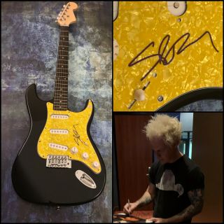 Gfa Powerman 5000 Rock Star Spider One Signed Electric Guitar Proof S2