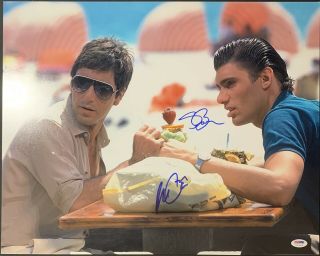 Al Pacino & Steven Bauer Signed Scarface 16x20 Photo Psa/dna In The Presence Itp