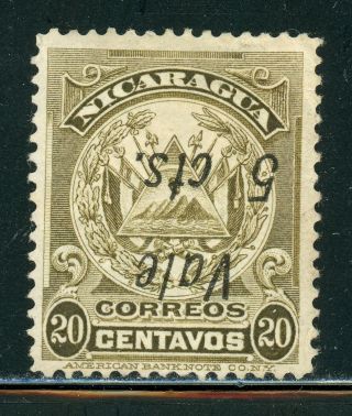 Nicaragua Mng Specialized: Maxwell 321a 5c/20c Inverted Schg (1911) $$$