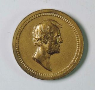 Abraham Lincoln / James Garfield Us No.  607 Bronze Medalet Mini Medal